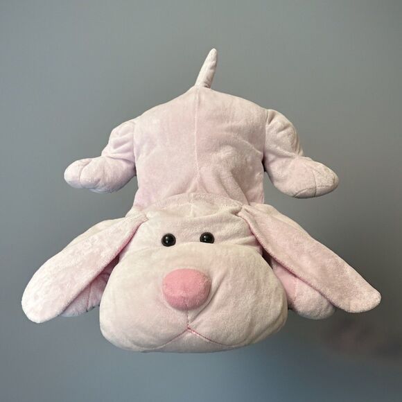 Animal Alley Dog Pink Floppy Sammie Laying Plush Puppy Toys R Us 24" - Picture 1 of 7
